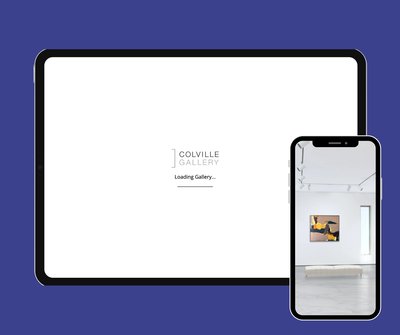 Ian Parry - Colville Gallery using Exhibbit Branding
