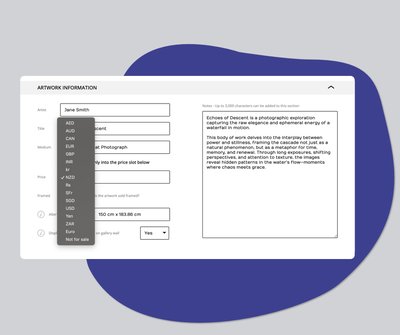 pricing artwork