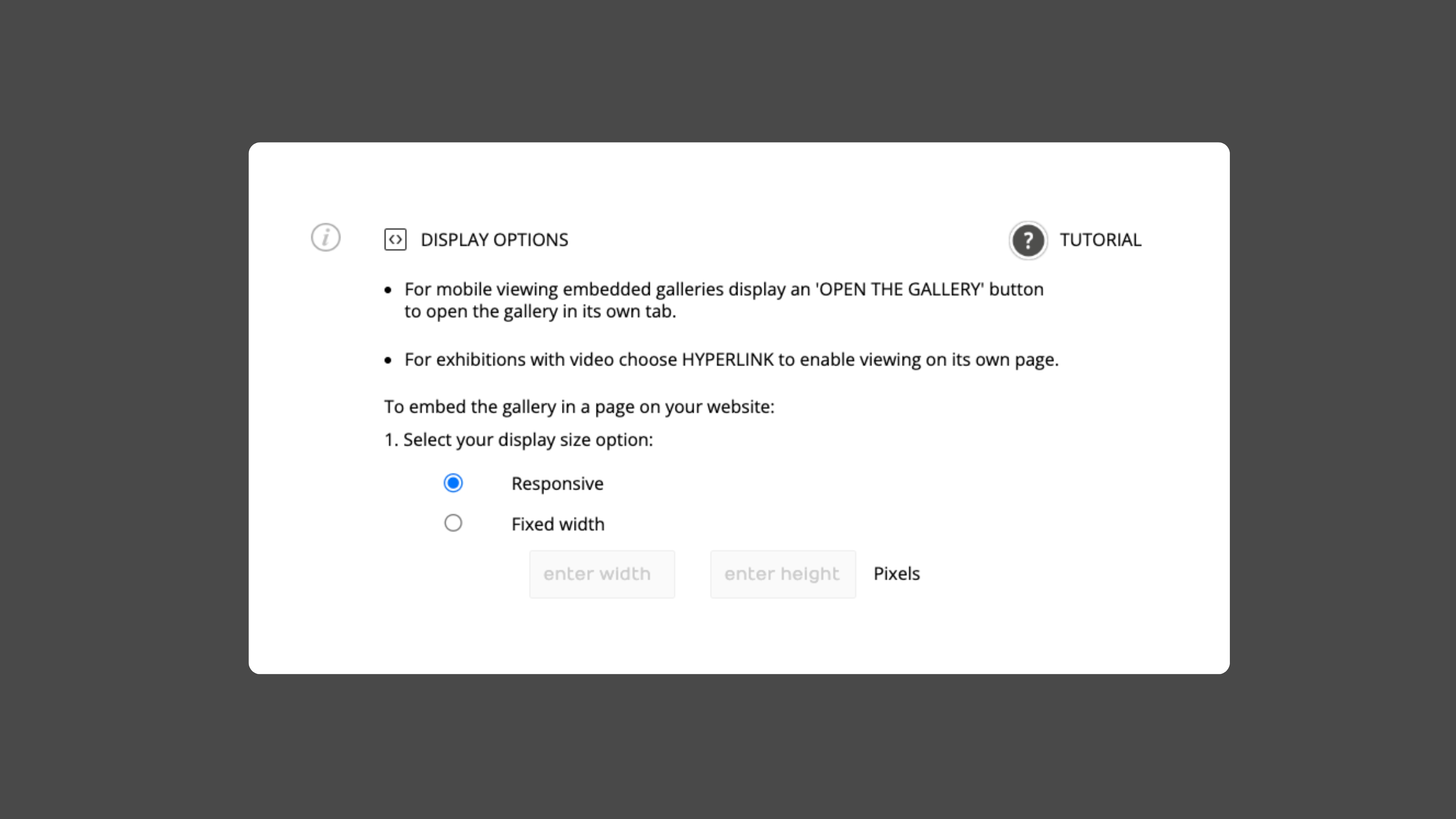 Display Size Setting