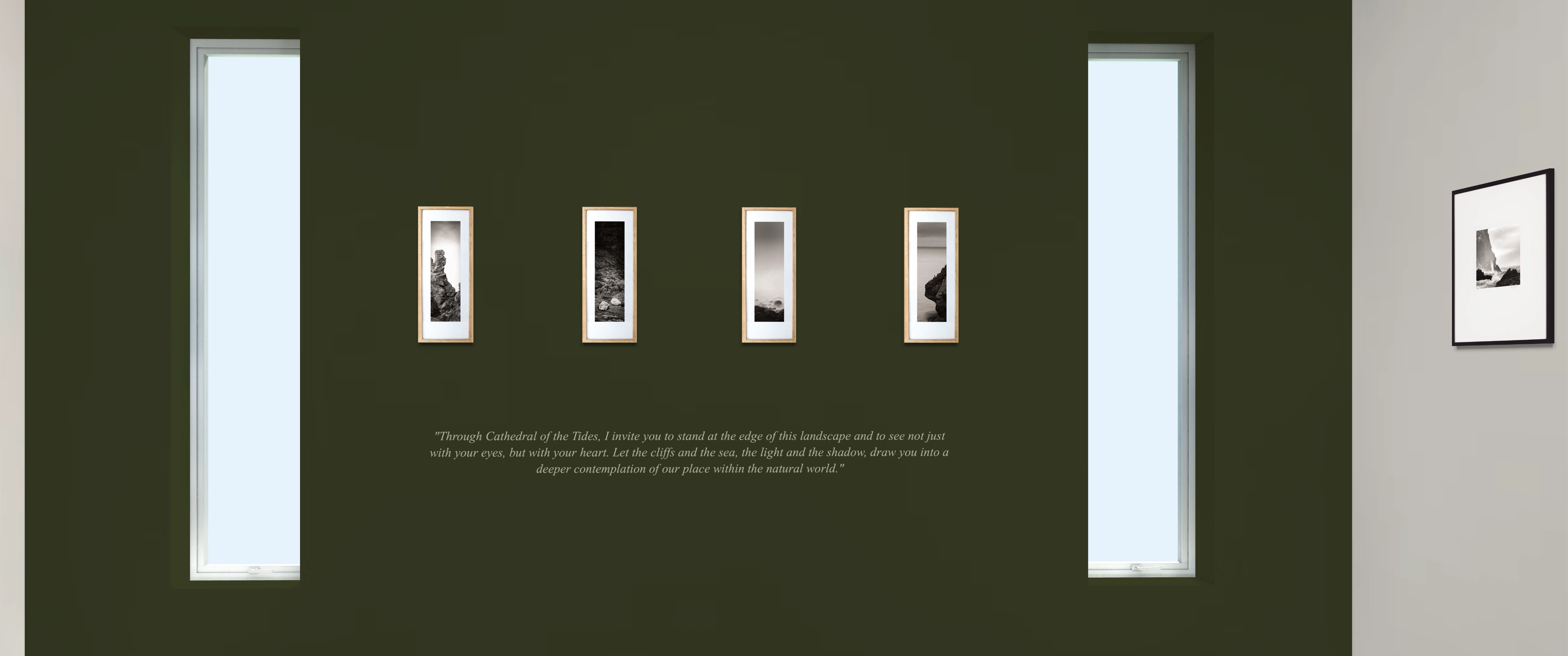 Installation shot of 'Cathedral of the tides' Robert Broughton