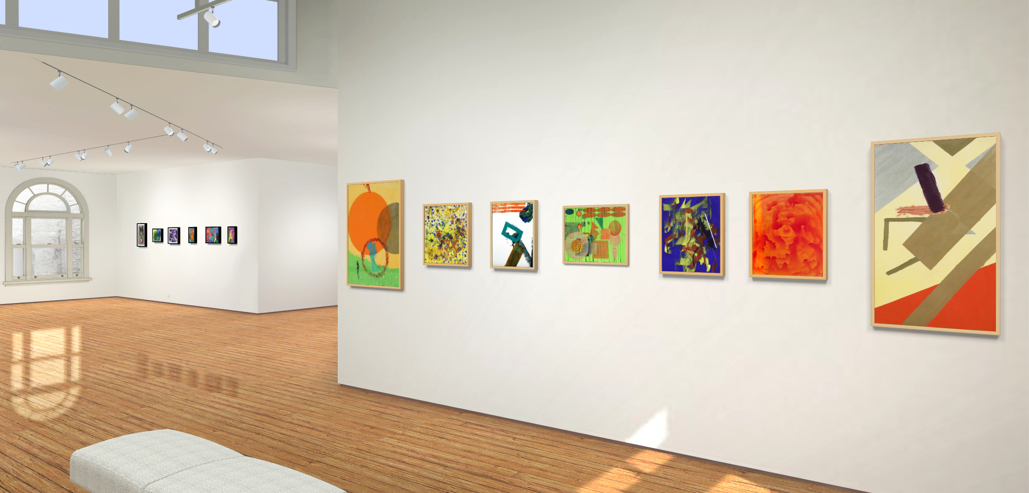 Installation shot from the 2023 NJMS Collaborative Arts Exhibit - virtual version