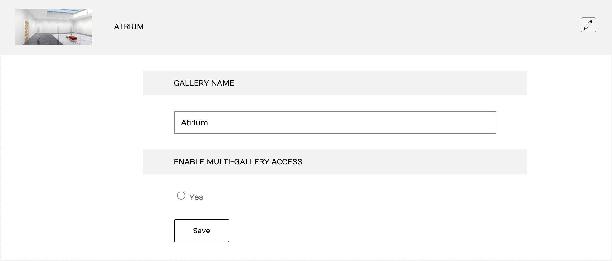 Where to find Multi-gallery access