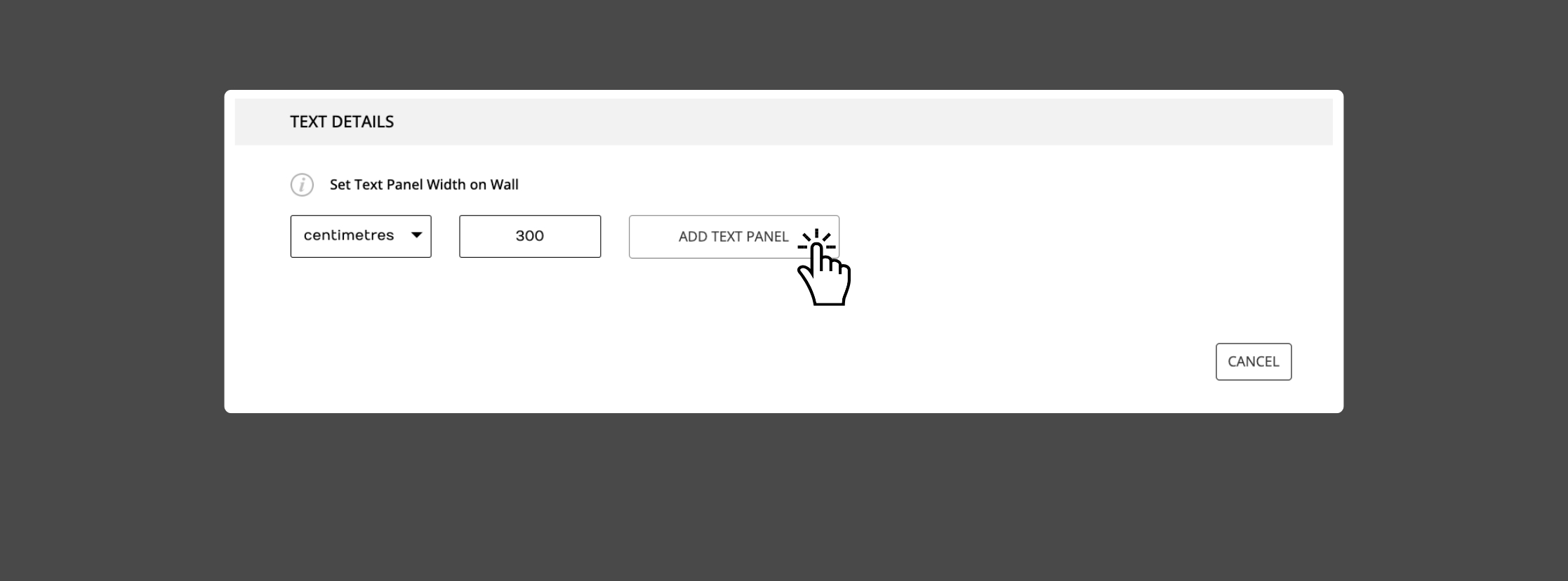input width